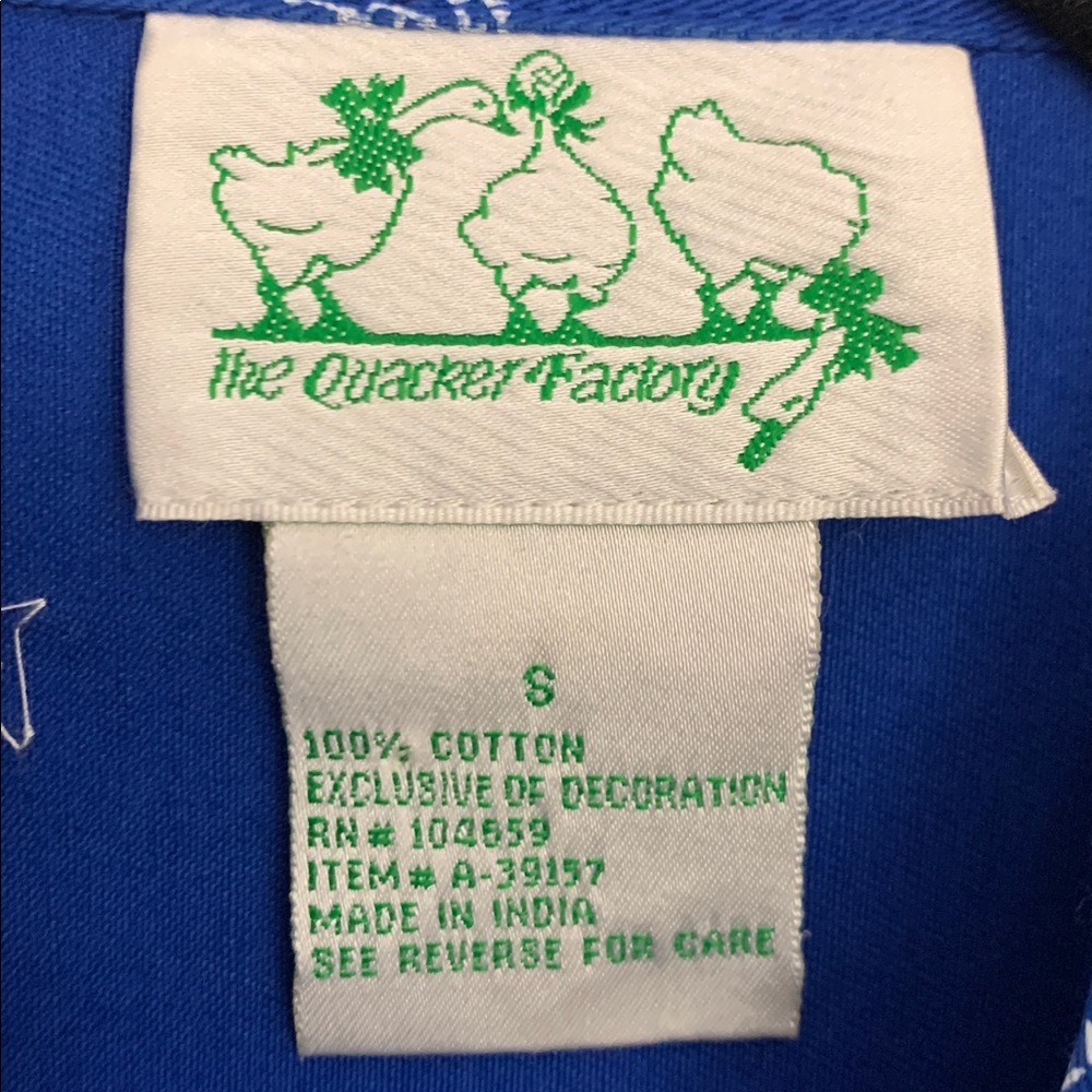 The Quacker Factory Size Small QVC Blue Jacket w/Designs & Rhinestones - Picture 2 of 12